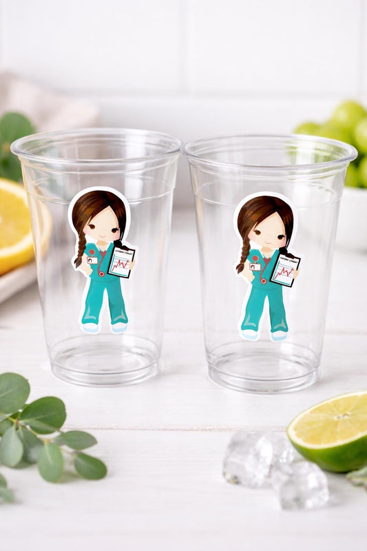 Nursing Party Cups Doctor Party Cups Nurse Party Cups Nursing Party Rn Party Decorations Medical School Party Nurse Graduation Party Meds