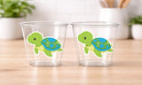 TURTLE PARTY CUPS - Turtle Cups Turtle Decorations Turtle Birthday Turtle Party Turtle Party Favors Turtle Baby Shower Baby Sprinkle