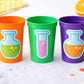 SCIENCE PARTY CUPS Science Party Favors Science Birthday Scientist Party Scientist Party Favors Biology Chemistry Stem Laboratory Experiment