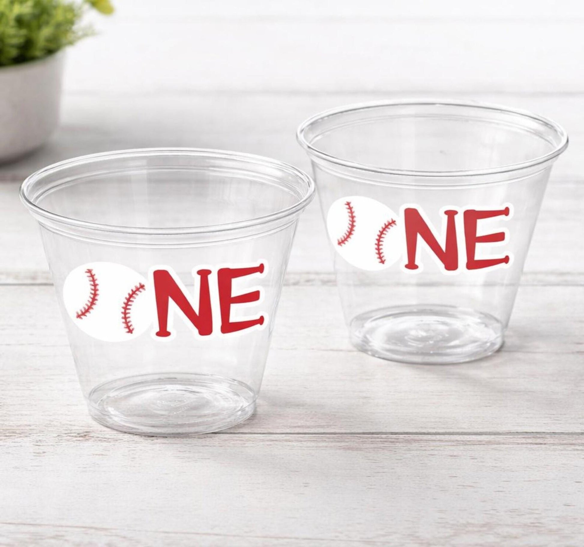 BASEBALL PARTY CUPS - Baseball First Birthday Cups Baseball Party Cups Baseball Birthday Cups Baseball Cups Sports Party Cups Favors 1st