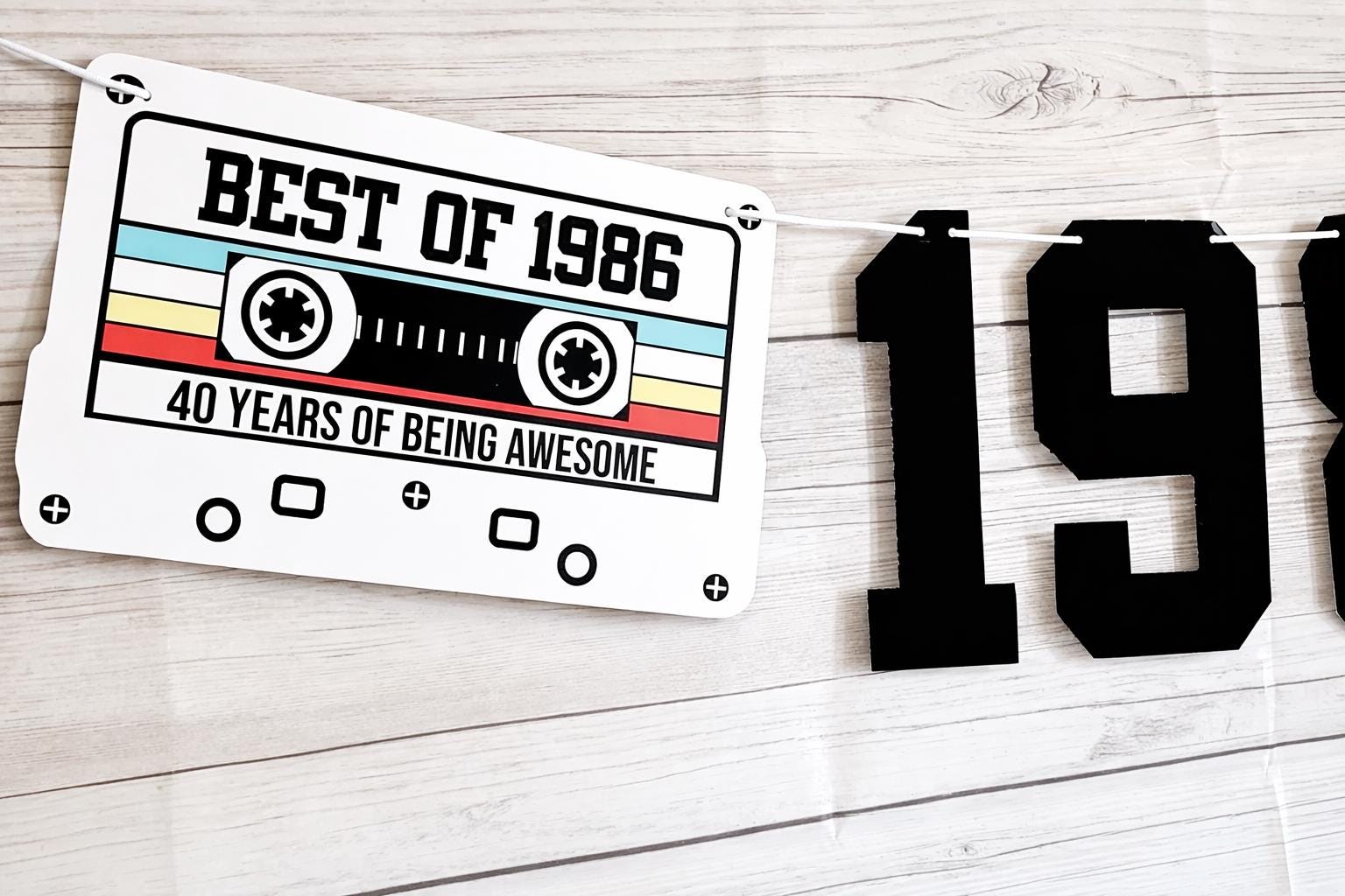 BEST OF 1983 - 40th Birthday Banner 1983 Banner 1983 Party Decorations 40th Party Decorations 40th Party Banner 40 Birthday Party Banner 80s