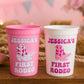 COWGIRL PARTY CUPS:  Cowgirl First Rodeo Cups Cowgirl Let's Go Girls Cups Rodeo Party Cups Cowgirl Birthday Party Cups Cowgirl Favors Cowgirl First Birthday Cups