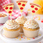Pizza Cupcake Toppers, Pizza Party Cupcake Toppers, Fast Food Cupcake Toppers, Pizza Birthday Party Decorations, Pizza Party Supplies, Pizza