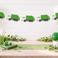 Garbage Truck Garland, Construction Garland, Garbage Truck Banner, Garbage Truck Birthday Banner- 1321717P