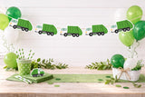 Garbage Truck Garland, Construction Garland, Garbage Truck Banner, Garbage Truck Birthday Banner- 1321717P