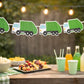 Garbage Truck Garland, Construction Garland, Garbage Truck Banner, Garbage Truck Birthday Banner- 1321717P