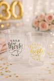 Talk Thirty To Me Cups Talk 30 To Me 30th PARTY CUPS Vintage 30TH Cups Best of 30th Birthday Party 30th Birthday Favors 30th Birthday Thirty