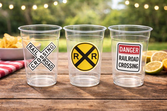 Train Cups, Train Party Favors, Train Birthday Favors, Train Party Cups, Train Birthday Decorations, Train Party Supplies