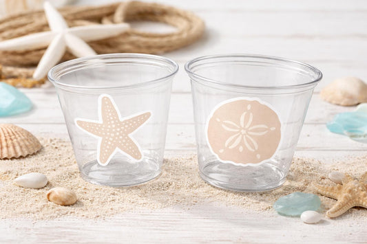 UNDER THE SEA Party Cups - Under the Sea Birthday Party Ocean Birthday Sea Party Decorations Baby Shower Beach Party Birthday Decorations