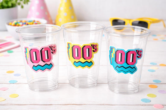 Back to the 2000'S PARTY CUPS 00's Birthday Cups 2000's Party Cups 00's Decorations 00s Birthday Party 00's Birthday Party Decorations 2000s