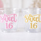 SWEET 16 PARTY Cups - Sweet Sixteen Party Cups Sweet 16 Party Cups Sweet Sixteen Party Favors Sweet Sixteen Party Favors 16th Birthday Party