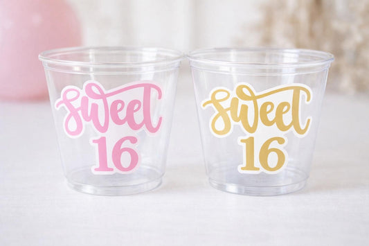 SWEET 16 PARTY Cups - Sweet Sixteen Party Cups Sweet 16 Party Cups Sweet Sixteen Party Favors Sweet Sixteen Party Favors 16th Birthday Party