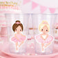 BALLET PARTY CUPS - Ballerina Party Cups Ballet Birthday Party Ballet Party Decorations Ballerina 1st Birthday Ballerina Party Baby Shower