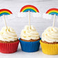 Rainbow Cupcake Toppers, Rainbow Baby Shower, Rainbow Birthday, Cupcake Toppers
