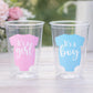 GENDER REVEAL Party Cups - Pink and Blue Party Favors It's A Boy Cups It's A Girl Cups Gender Reveal Gender Reveal Decorations Baby Shower