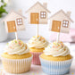 House Warming Cupcake Toppers, House Cupcake Toppers, Housewarming Cupcake Toppers