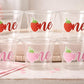 STRAWBERRY PARTY CUPS - Strawberry Birthday Cups Strawberry Cups First Birthday Strawberry One Party Decorations Strawberry Baby Shower