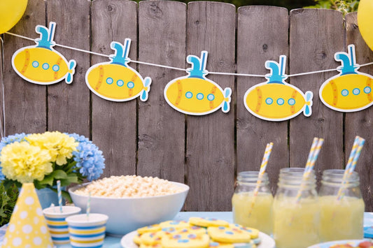Submarine Banner, Submarine Garland, Submarine Decorations, Submarine Party, Submarine