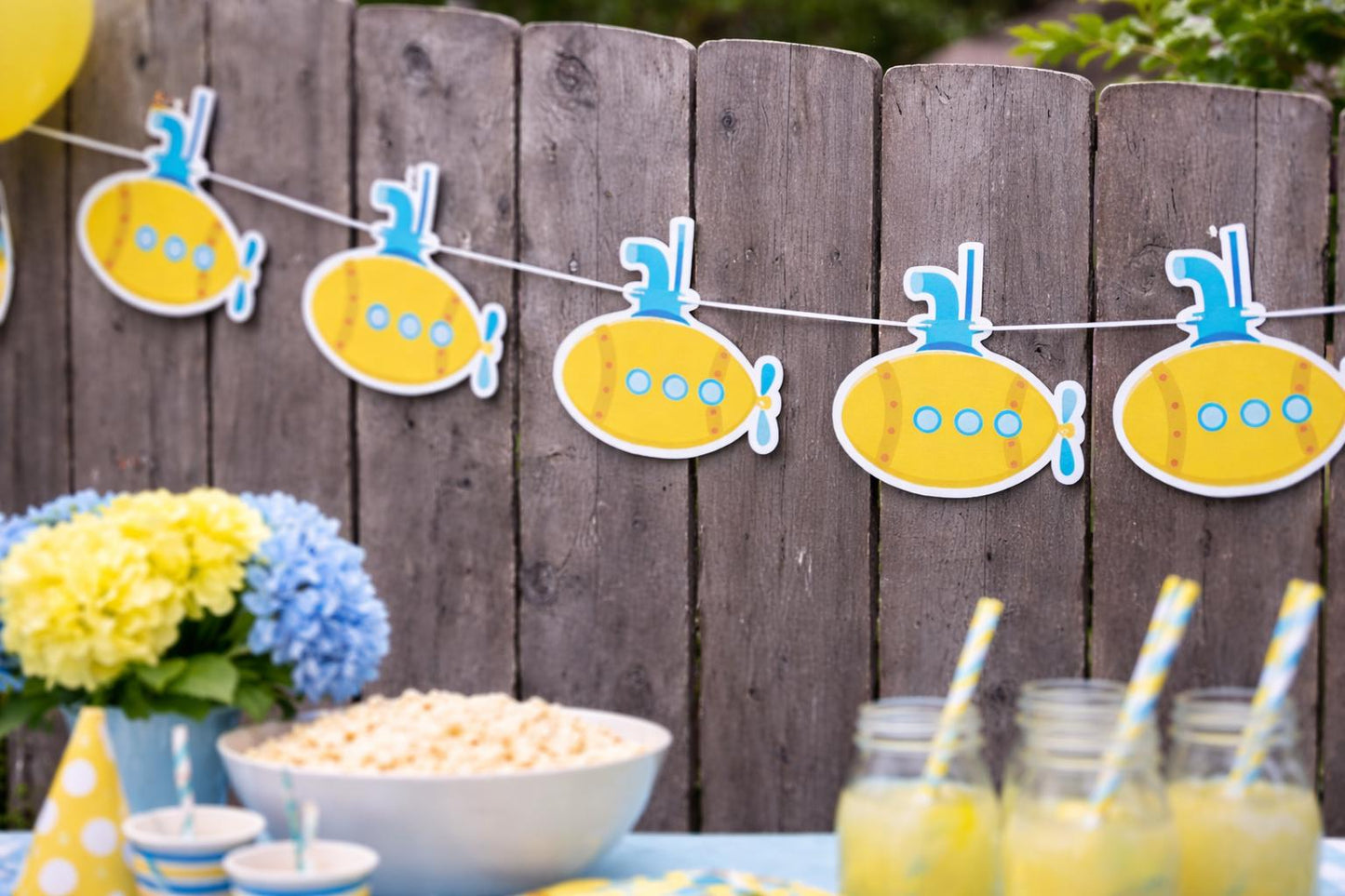 Submarine Banner, Submarine Garland, Submarine Decorations, Submarine Party, Submarine