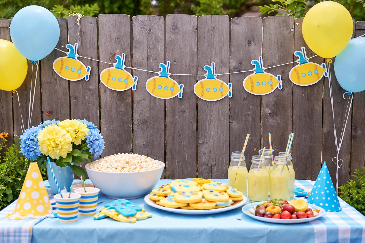 Submarine Banner, Submarine Garland, Submarine Decorations, Submarine Party, Submarine