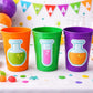 SCIENCE PARTY CUPS Science Party Favors Science Birthday Scientist Party Scientist Party Favors Biology Chemistry Stem Laboratory Experiment