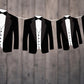 TUXEDO Garland, Tuxedo Banner, Wedding Banner, Wedding Garland, Tux Party Banner, Tux Garland, Tux Decorations, formal party, wedding