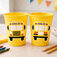 School Bus Party Cups - Reusable School Cups School Bus Birthday School Bus Party School Bus Favors Teachers Gift for Teacher Back To School