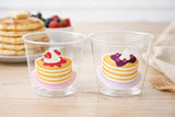 Pancake Party Cups, Pancake Treat Cups, Pancake Birthday, Pancake Party, Pancake Party Favors, Pancakes and Pajamas