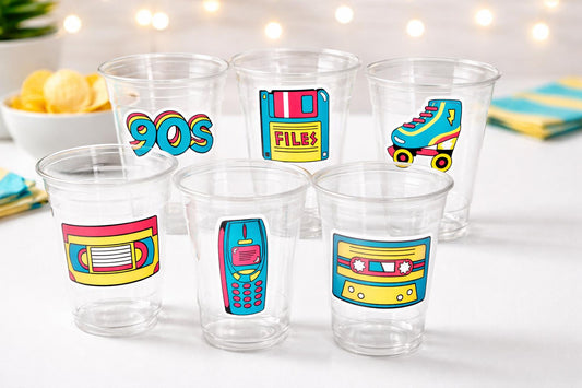 I Love the 90'S PARTY CUPS - 90's Birthday Cups 90's Party Cups 90's Decorations 90's Birthday Party 90's Birthday Party Decorations 90s 80s
