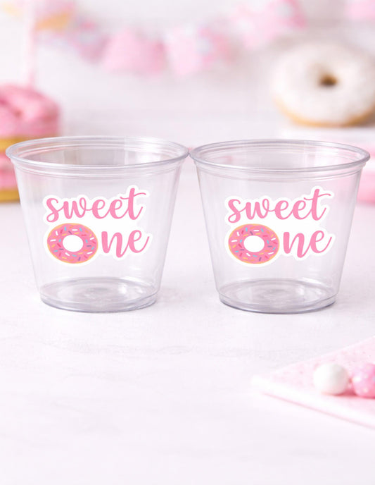 DONUT PARTY CUPS- Donut Birthday Party Donut Grow Up Donut Party Decoration Donut Birthday Decoration Donut First Birthday Donut Baby Shower