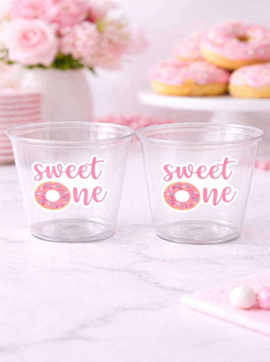 DONUT PARTY CUPS- Donut Birthday Party Donut Grow Up Donut Party Decoration Donut Birthday Decoration Donut First Birthday Donut Baby Shower