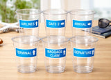 AIRPLANE PARTY CUPS - Airplane Birthday Cups 16oz, Airplane Party Favors Pilot Party Plane Birthday Party Airplane Decorations Supplies