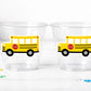 School Bus Party Cups - School Cups School Bus Birthday School Bus Party School Bus Favors Teachers Gift Gift for Teacher Back To School