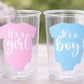 GENDER REVEAL Party Cups - Pink and Blue Party Favors It's A Boy Cups It's A Girl Cups Gender Reveal Gender Reveal Decorations Baby Shower