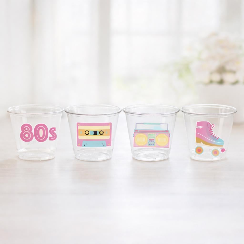 80'S PARTY CUPS - 80's Birthday Cups 80's Party Cups 80's Decorations 80's Birthday Party 80's Birthday Party Decorations 80's Party 80's