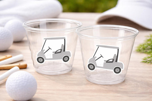 GOLF PARTY CUPS - Golfing Party Cups Golf Birthday Golf Party Golf Decorations Golf Party Supplies Golfing Cups Golf Cups Golf Favors