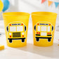 School Bus Party Cups - Reusable School Cups School Bus Birthday School Bus Party School Bus Favors Teachers Gift for Teacher Back To School