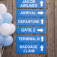 Airplane Party Signs, Airport Terminal Signs, Airplane Birthday Party, Airport Signs, Airplane Baby Shower, Airplane Decorations, Photo Prop