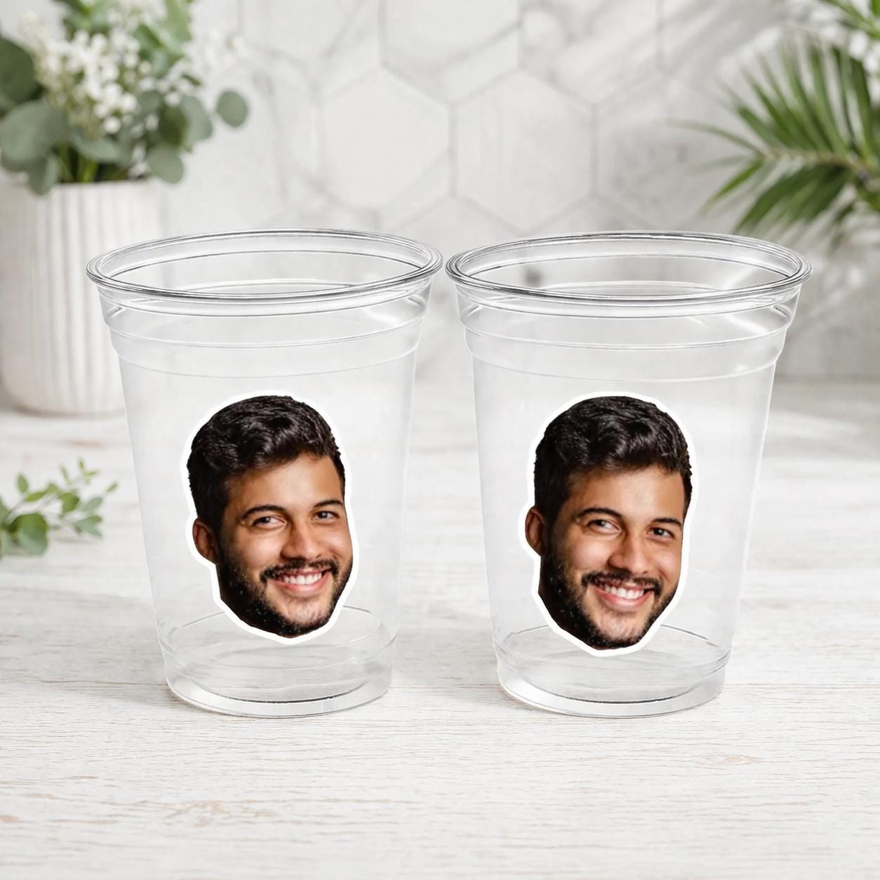 Groom Face Plastic Cups, Groom Face Cups, Groom Face Bachelorette Party, Groom Face Decorations, Groom Face Party Favors, Groom Face Party