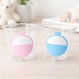 GENDER REVEAL FISHING Party Cups - Fishing Bobbers Fishing Baby Shower Fishing Favors Fishing Decorations Fishing Birthday Fishing Party