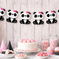 Panda Bear Garland, Panda Bear Banner, Panda Bear Decorations, Panda Banner, Panda Birthday, Panda Baby Shower Banner, Panda Nursery Banner