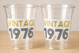50th PARTY CUPS - 50 and Fabulous 50th Birthday Party 50th Birthday Favors 50th Party Cups 50th Party Decorations 1975 Birthday Party Cups