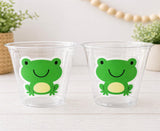 FROG PARTY CUPS - Frog Cups Frog Birthday Cup Frog Baby Shower Frog Cups Frog Birthday Frog Party Frog Party Decorations Frog Party Supplies