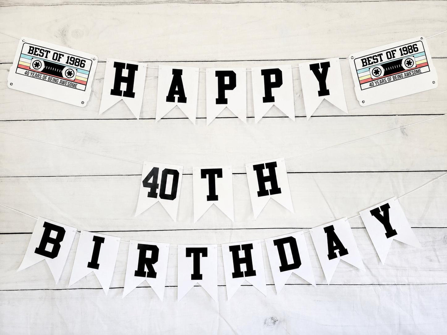 BEST OF 1983 - 40th Birthday Banner 1983 Banner 1983 Party Decorations 40th Party Decorations 40th Party Banner 40 Birthday Party Banner 80s