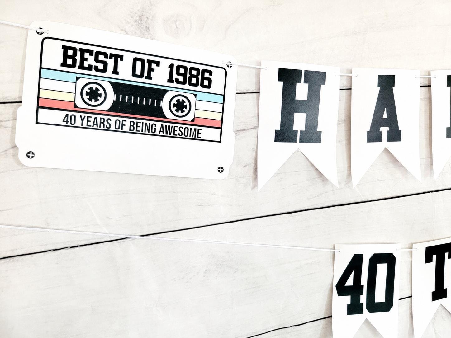BEST OF 1983 - 40th Birthday Banner 1983 Banner 1983 Party Decorations 40th Party Decorations 40th Party Banner 40 Birthday Party Banner 80s