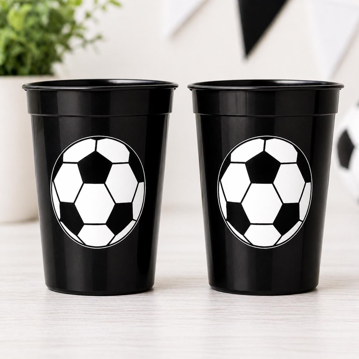 SOCCER PARTY CUPS - Soccer Party Cups Soccer Birthday Soccer Party Soccer Decorations Soccer Party Supplies Soccer Birthday Party Soccer