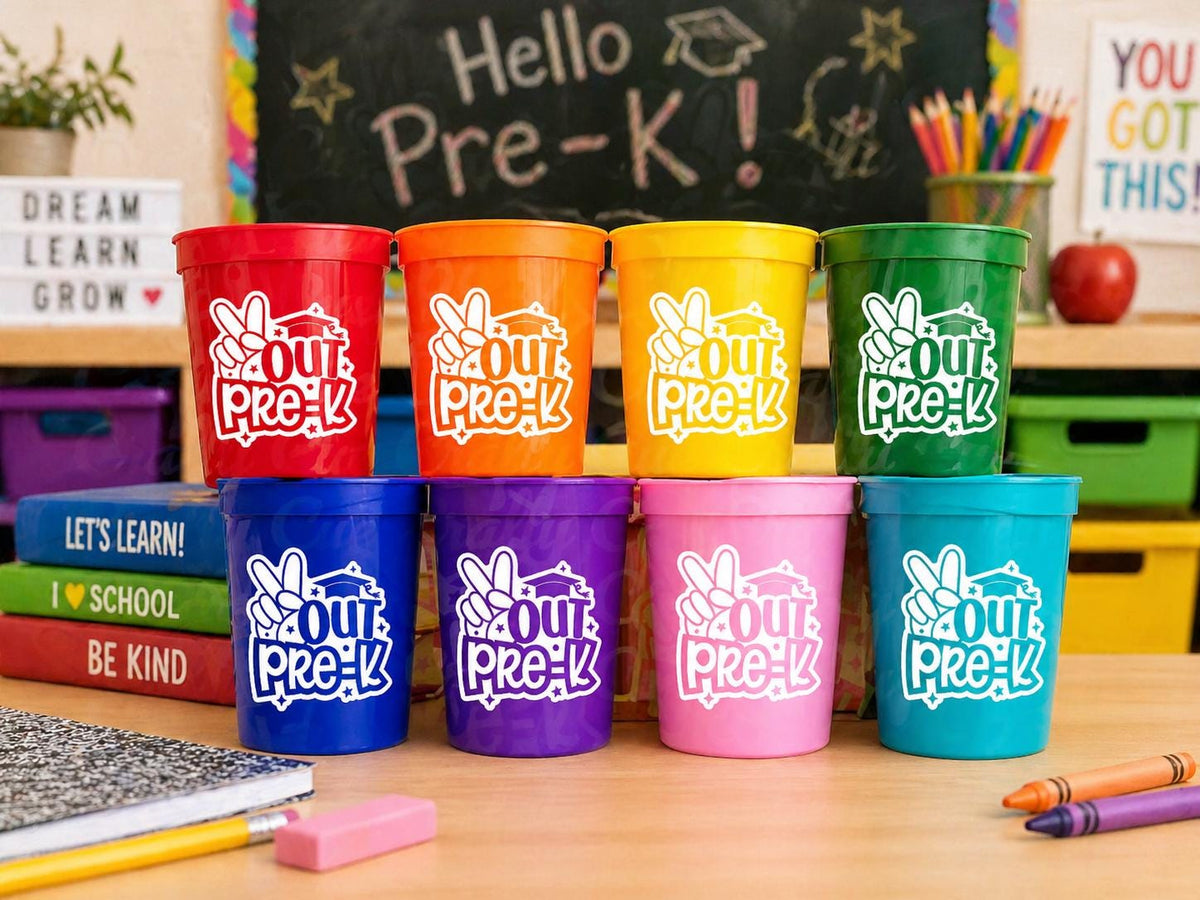 PRESCHOOL GRADUATION CUPS - Preschool Graduation Cups 2025 Preschool Cups Graduation Party Reusable Cups 2025 Party Favors Pre-K Party Cups
