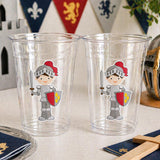 KNIGHT PARTY CUPS - Knight Birthday Cups Knight Party Decorations Dragon Party Dragon Birthday Medieval Knight Party Favors Castle Party