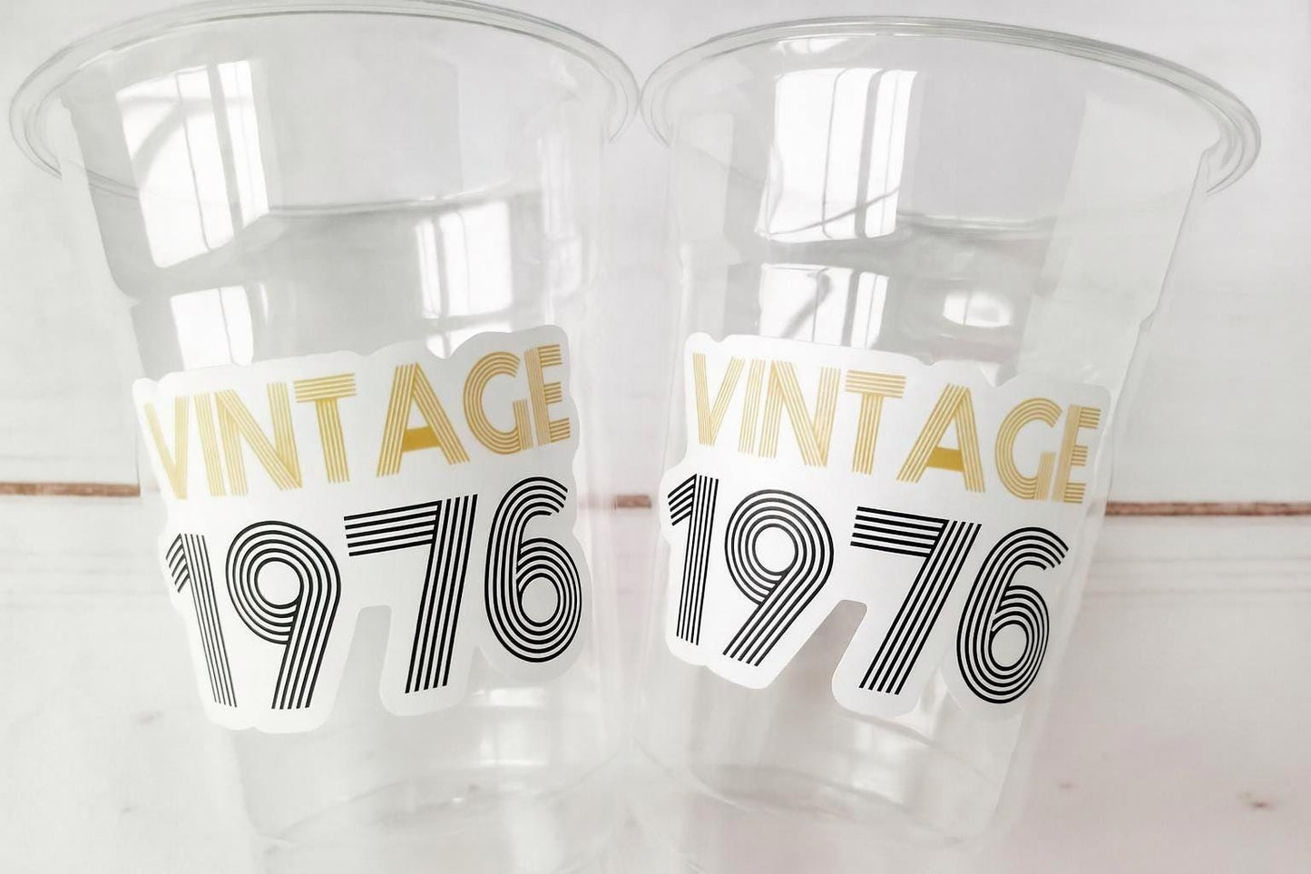 50th PARTY CUPS - 50 and Fabulous 50th Birthday Party 50th Birthday Favors 50th Party Cups 50th Party Decorations 1975 Birthday Party Cups