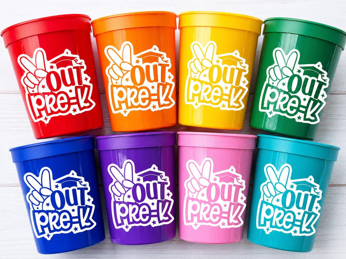 PRESCHOOL GRADUATION CUPS - Preschool Graduation Cups 2025 Preschool Cups Graduation Party Reusable Cups 2025 Party Favors Pre-K Party Cups